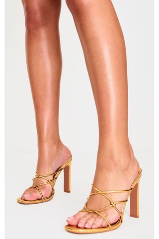 Mules à talons - Doré- Pretty Little Thing