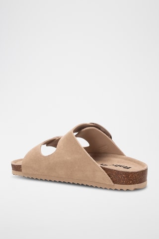 Mules en nubuck - Beige