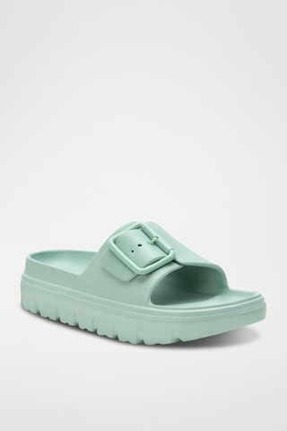 Mules plateformes - Vert d’eau