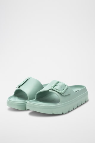 Mules plateformes - Vert d’eau