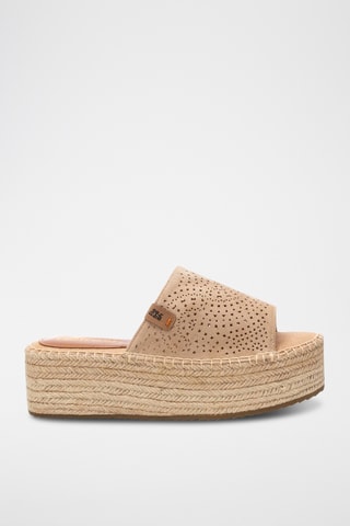 Mules plateformes - Beige