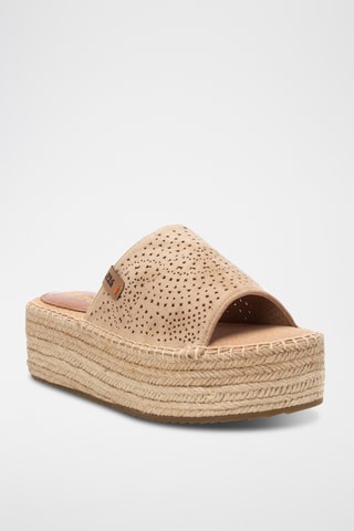 Mules plateformes - Beige
