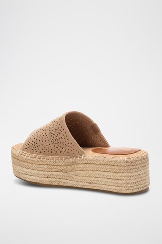 Mules plateformes - Beige