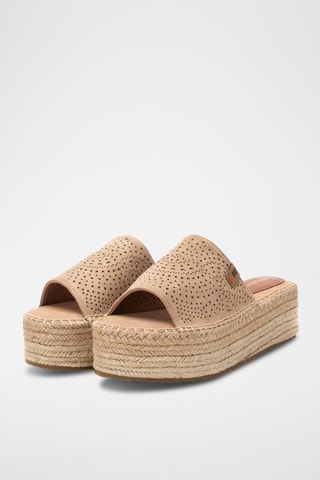 Mules plateformes - Beige