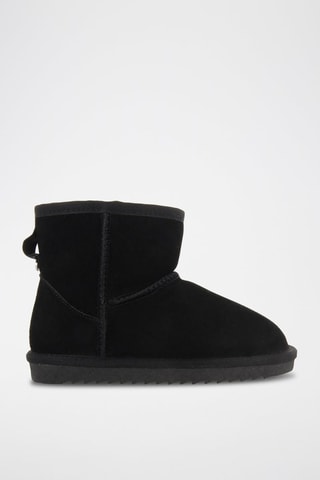 Bottines fourrées en nubuck - Noir- Gioseppo