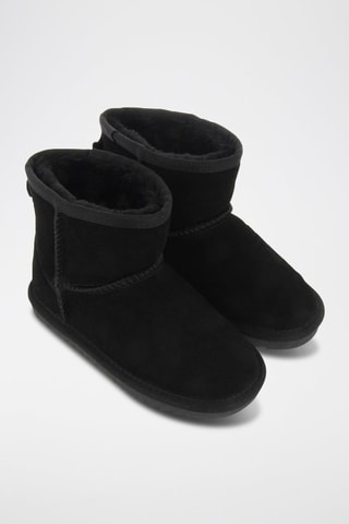 Bottines fourrées en nubuck - Noir- Gioseppo