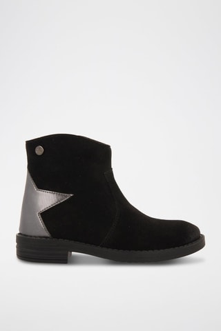 Bottines en cuir - Noir et argenté- Gioseppo