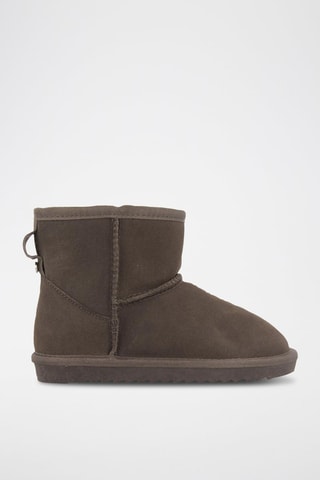 Bottines fourrées en nubuck - Taupe- Gioseppo