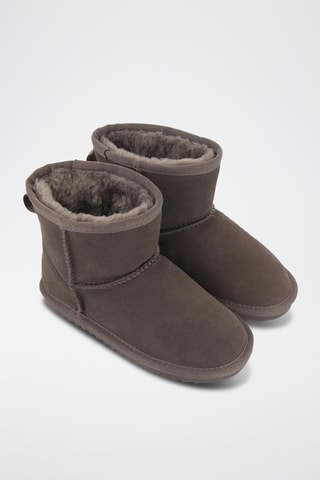 Bottines fourrées en nubuck - Taupe- Gioseppo