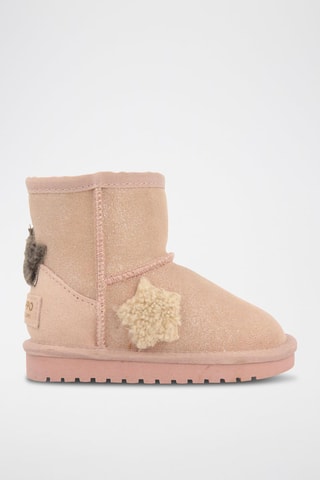 Bottines fourrées en nubuck - Rose- Gioseppo