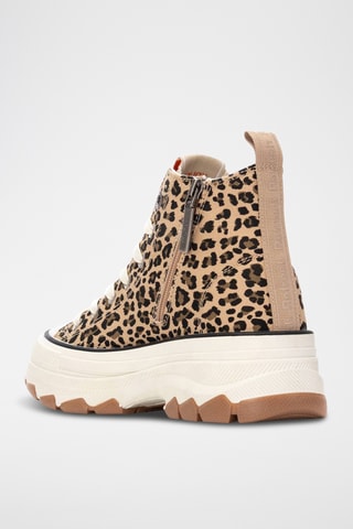 Baskets montantes plateformes - Taupe