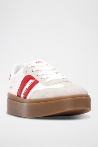 Baskets plateformes - Rouge