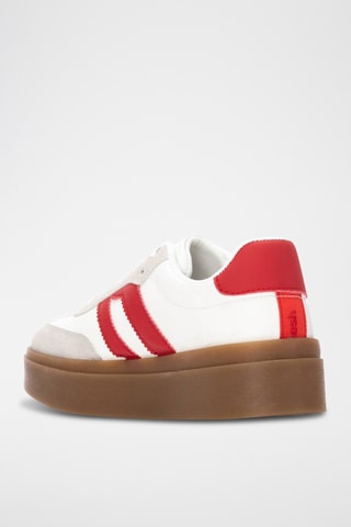 Baskets plateformes - Rouge