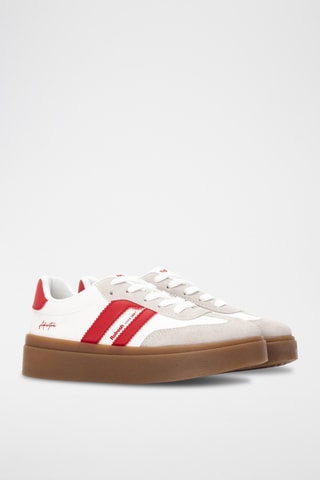 Baskets plateformes - Rouge