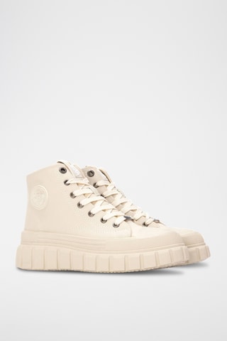 Baskets montantes plateformes - Beige