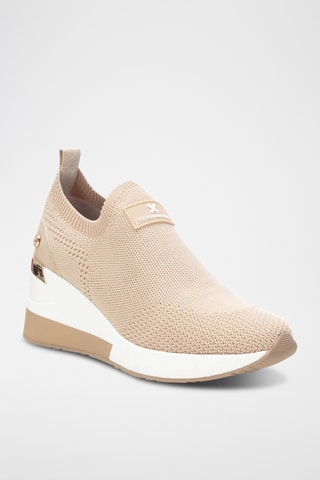 Baskets compensés - Beige