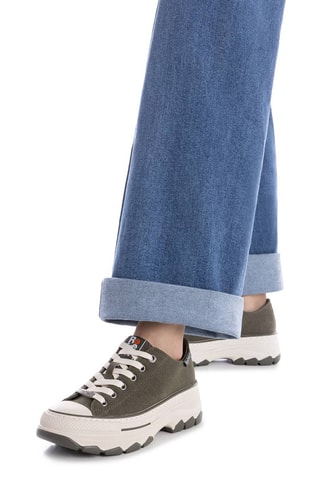 Baskets plateformes - Kaki