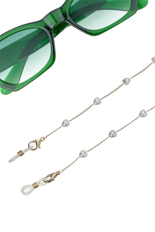 Cordón cadena para gafas - Blanco