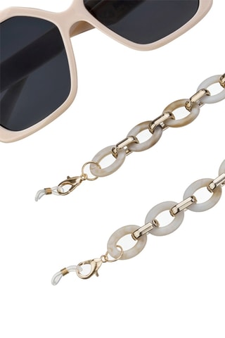 Cordón cadena para gafas - Blanco