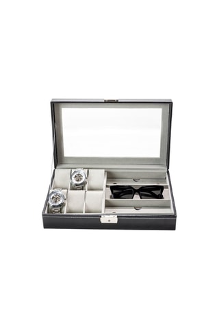 Joyero de piel - 33 x 20 x 8 cm