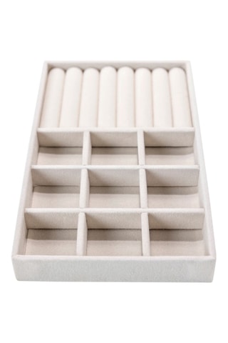 Joyero de terciopelo - Crema - Somm