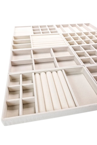 Joyero de terciopelo - Crema - Somm