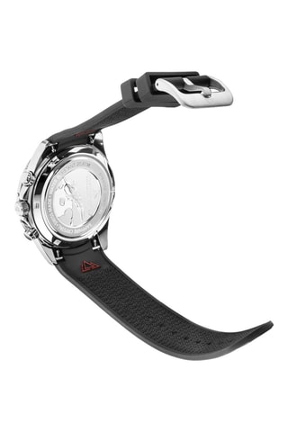 Montre à quartz en acier et bracelet - Chronographe - Argenté