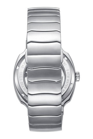 Reloj automático de acero Magnus - Plateado