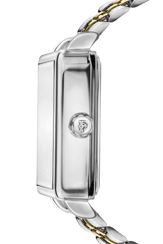 Reloj de cuarzo de acero, diamante y nácar Lilou