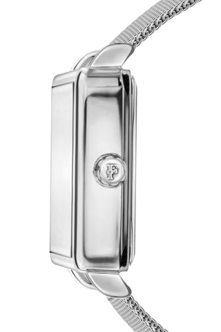 Reloj de cuarzo de acero, nácar y diamante Lilou