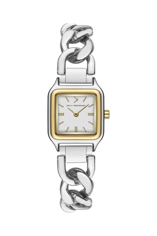 Reloj de cuarzo de acero - Plateado y dorado - Emily Westwood