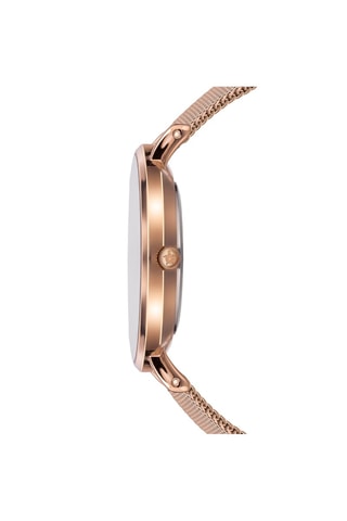 Reloj de cuarzo de acero Vacation - Rosa dorado