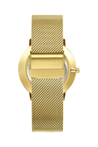 Reloj de cuarzo de acero - Dorado