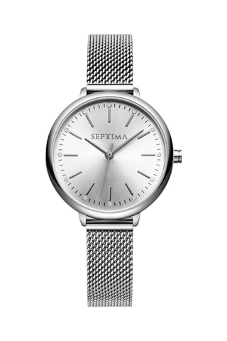 Reloj de cuarzo de acero - Plateado 