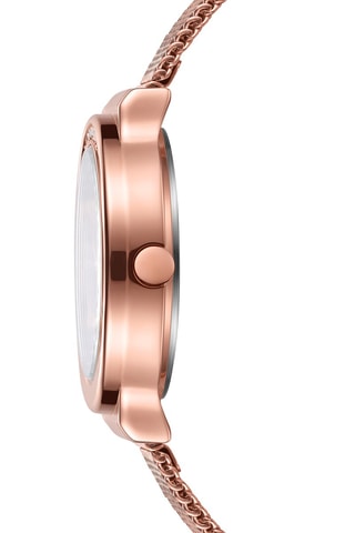 Reloj de cuarzo de acero - Rosa dorado