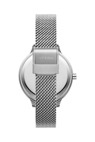 Reloj de cuarzo de acero - Plateado