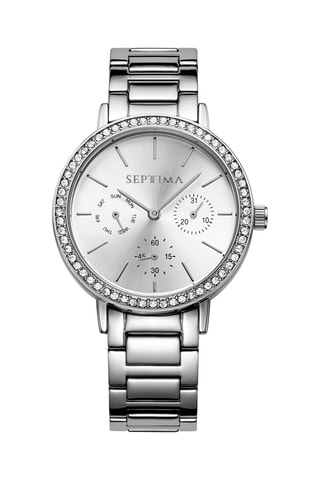 Reloj de cuarzo de acero - Plateado 