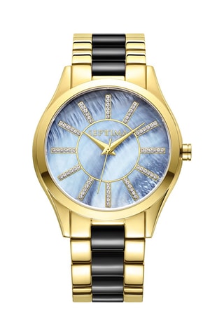 Reloj de cuarzo de aleación - Dorado y negro