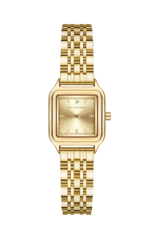 Reloj de cuarzo de acero - Dorado - Emily Westwood