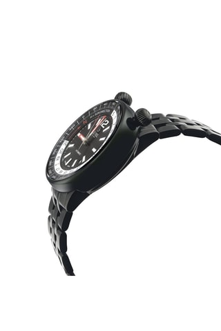 Reloj automático de acero Wallabout - Negro