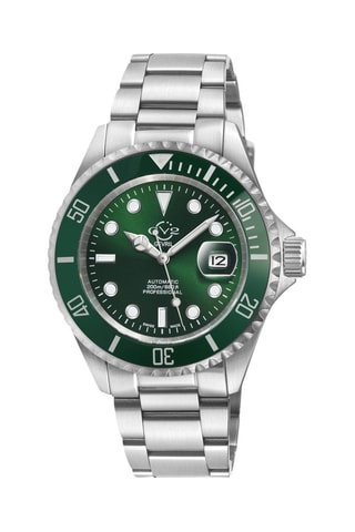 Reloj automático de acero - Plateado y verde