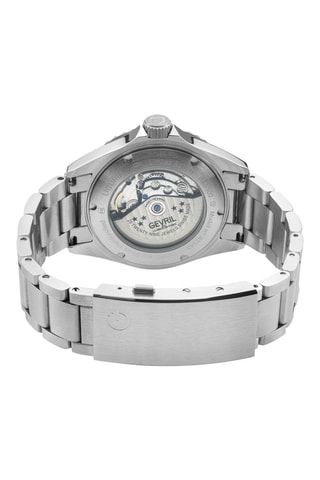 Reloj automático de acero - Plateado y verde