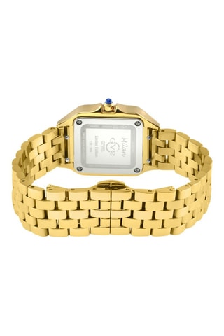 Reloj de cuarzo de acero - Dorado