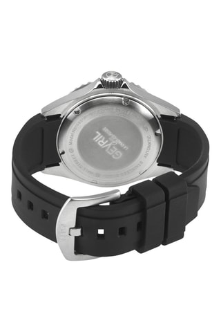 Reloj automático de caucho - Negro y azul