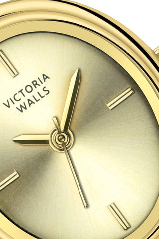 Reloj de cuarzo de acero - Dorado - Victoria Walls