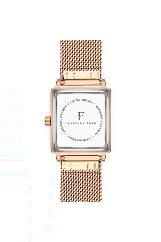 Reloj de cuarzo de acero y diamante Elisabeth