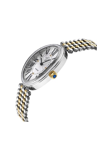 Reloj de cuarzo de acero - Dorado y plateado