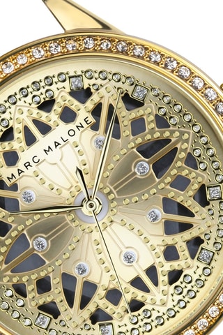 Reloj de cuarzo de acero - Dorado