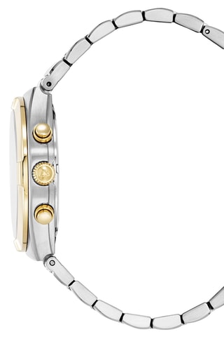 Reloj de cuarzo de acero Swiss Made Ronda 5030.D - Plateado