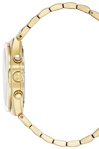 Reloj de cuarzo de acero Swiss Made Ronda 5030.D - Dorado